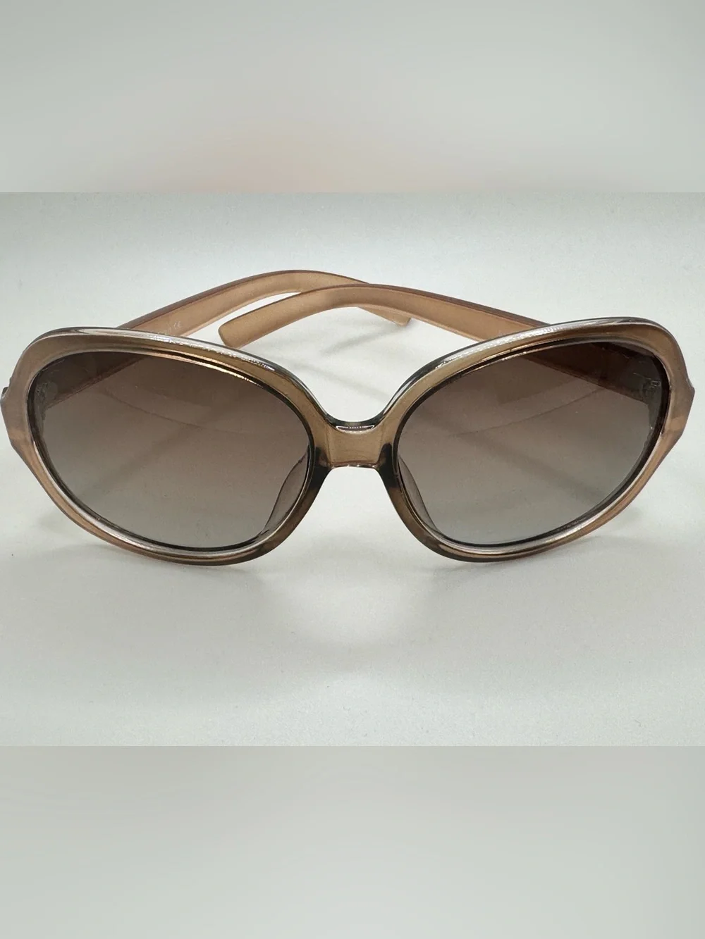 Corciova Italy Design Oversized Square Sunglasses in Champagne Beige